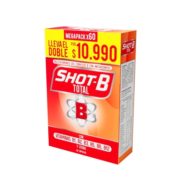 Shot B Multivitamínico Total 60 Cápsulas