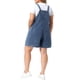 thumbnail image 3 of Agnes Orinda Women's Plus Size Escuela Colegio Peto Corto de Mezclilla Tirantes Ajustables Monos Recortados con Bolsillo 4X Gris Azul, 3 of 6
