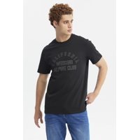 Fashionspark - Polera Hombre Regular Print A Tono Negro