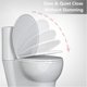 thumbnail image 4 of Asiento de inodoro IDEALHOUSE alargado 48 cm con cierre lento blanco, 4 of 7