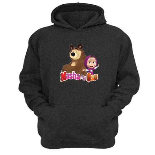 Genérico - Polerón Canguro Macha Gris Oscuro Talla S Unisex