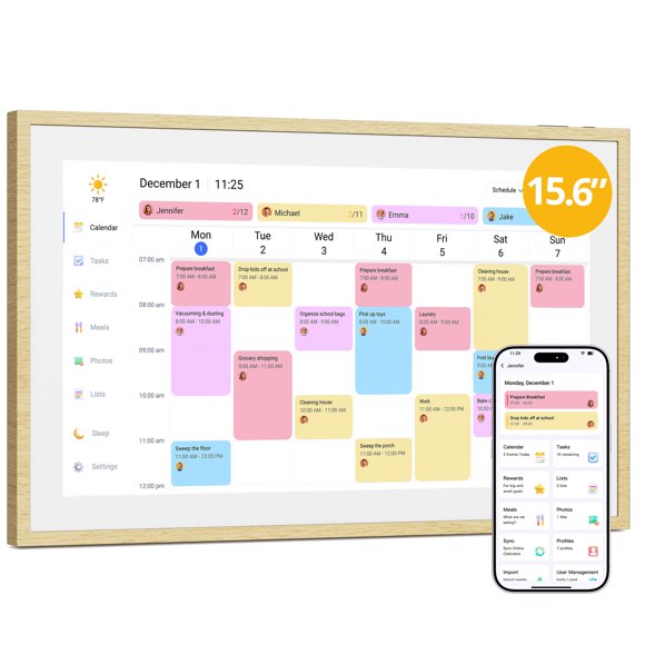 Calendario Dragon Touch con pantalla táctil de 38 cm
