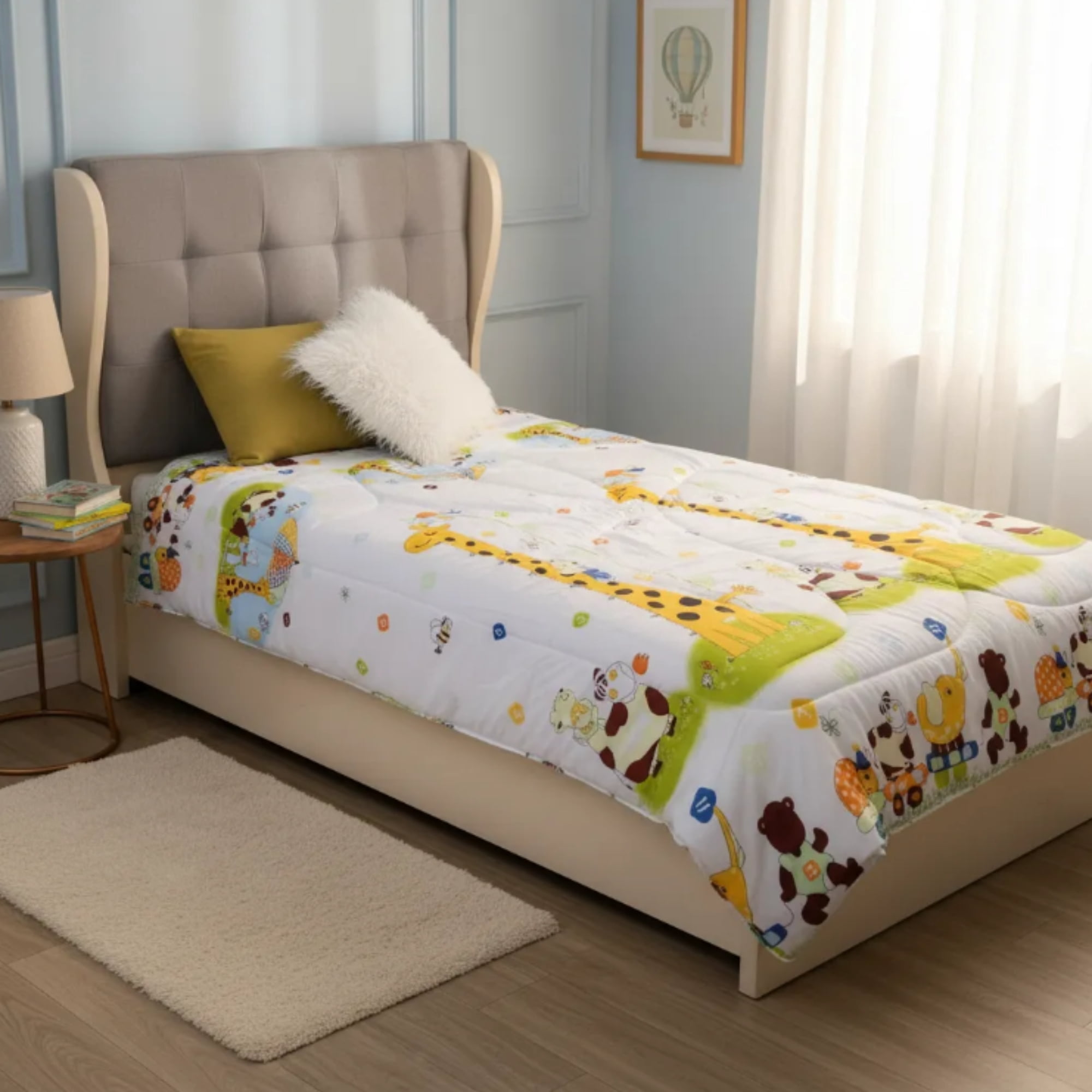 Velazio - Plumón Cama 1.5 Plazas Acolchado 2,5kg Jirafa