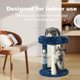 thumbnail image 5 of Arañador para gatos MECOOL con cama blanda en forma de torre, azul, 5 of 8