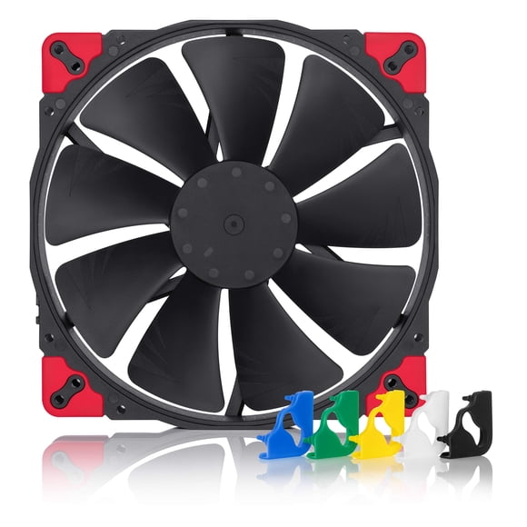 Ventilador Noctua NF-A20 PWM Chromax.Black.Swap 200x30 mm para escritorio