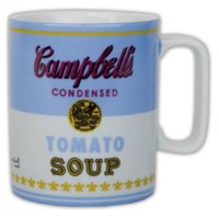Galison - Tazon Mug Andy Warhol, Campbell Soup, Azul