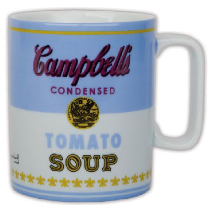 Galison - Tazon Mug Andy Warhol, Campbell Soup, Azul