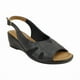thumbnail image 2 of Sandalia Exs Texturas Cuero Negro, 2 of 5
