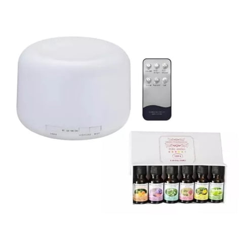 Citohome - Humidificador Ultrasonico Aire Difusor 500Ml + 1 Esencias