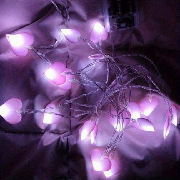 10pcs/20pcs, LED Fairy Tale Lights Romantic Love Heart String Lights For Home Birthday Party Wedding Decoration