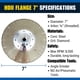 thumbnail image 5 of Disco de Diamante Bad Dog HDII de 7" con Brida para Esmerilado, 5 of 8