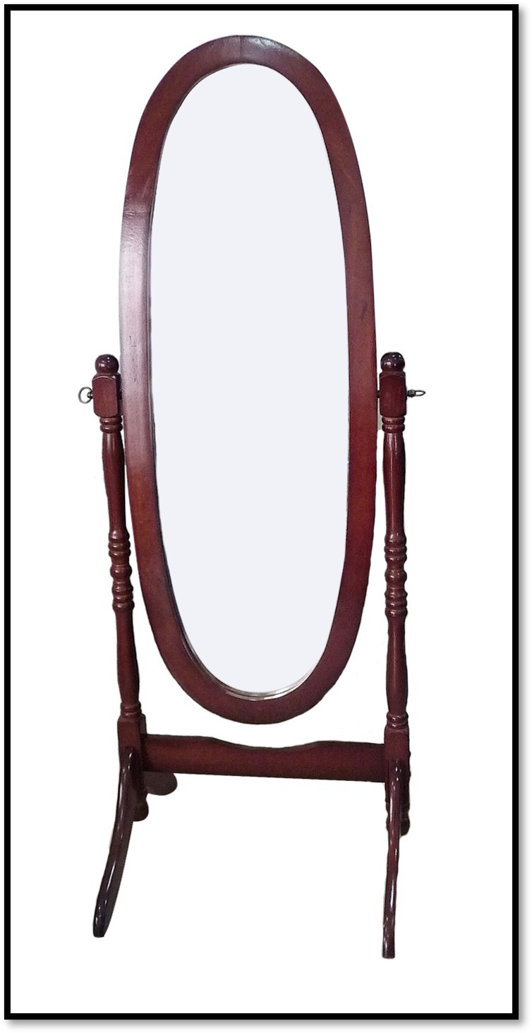 Kadar - Espejo Ovalado Café