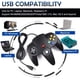 thumbnail image 3 of Controlador N64 miadore 2 Pack USB cableado para PC y Mac (2 unidades), 3 of 7