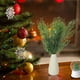 thumbnail image 5 of 50 ramas de pino artificiales navideñas de 13,4 pulgadas, hojas de pino artificiales, ramas de pino falsas, plantas artificiales navideñas, ramitas de pino falsas para hacer coronas de bricolaje, manu, 5 of 7