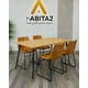 thumbnail image 3 of Pack 4 Sillas Para Comedor Asiento De Cuero Leah Patas Metalicas, 3 of 5