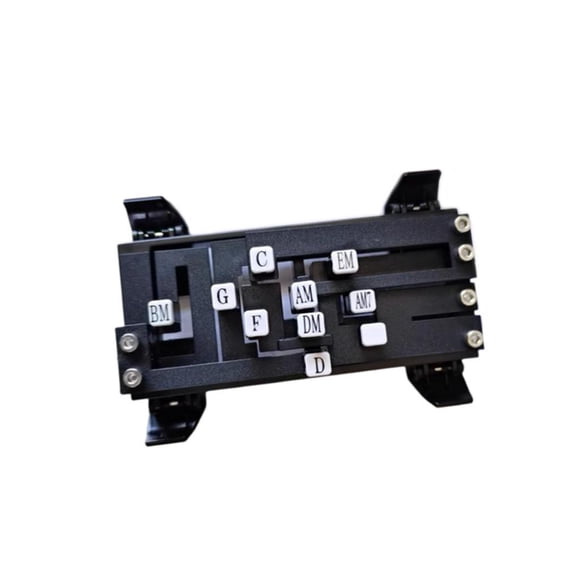 Acordes de ayuda para guitarra, accesorios útiles, ayuda portátil para práctica de enseñanza, entrenador para principiantes, herramientas de práctica Negro