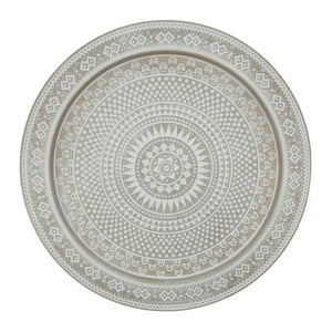 Fliperex - Circulo Decoracion Mandala De Madera Para Pared Casa Terraza Blanco