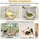 thumbnail image 3 of Rocking Bird Juguetes Perch para ventana y jaula, Perch de pájaro para montaje de succión de pared, juguetes de loro de madera para aves medianas, Enriquecimiento Cockatiel juguete diversión, 3 of 3