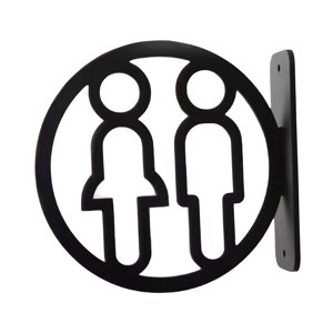 Bothyi - Letrero De Inodoro, Placa Extraíble Para Hombres Y Mujeres, Para Edificio De Oficinas, Centro Comercial, Lugar Público, Masculino Y Femenino