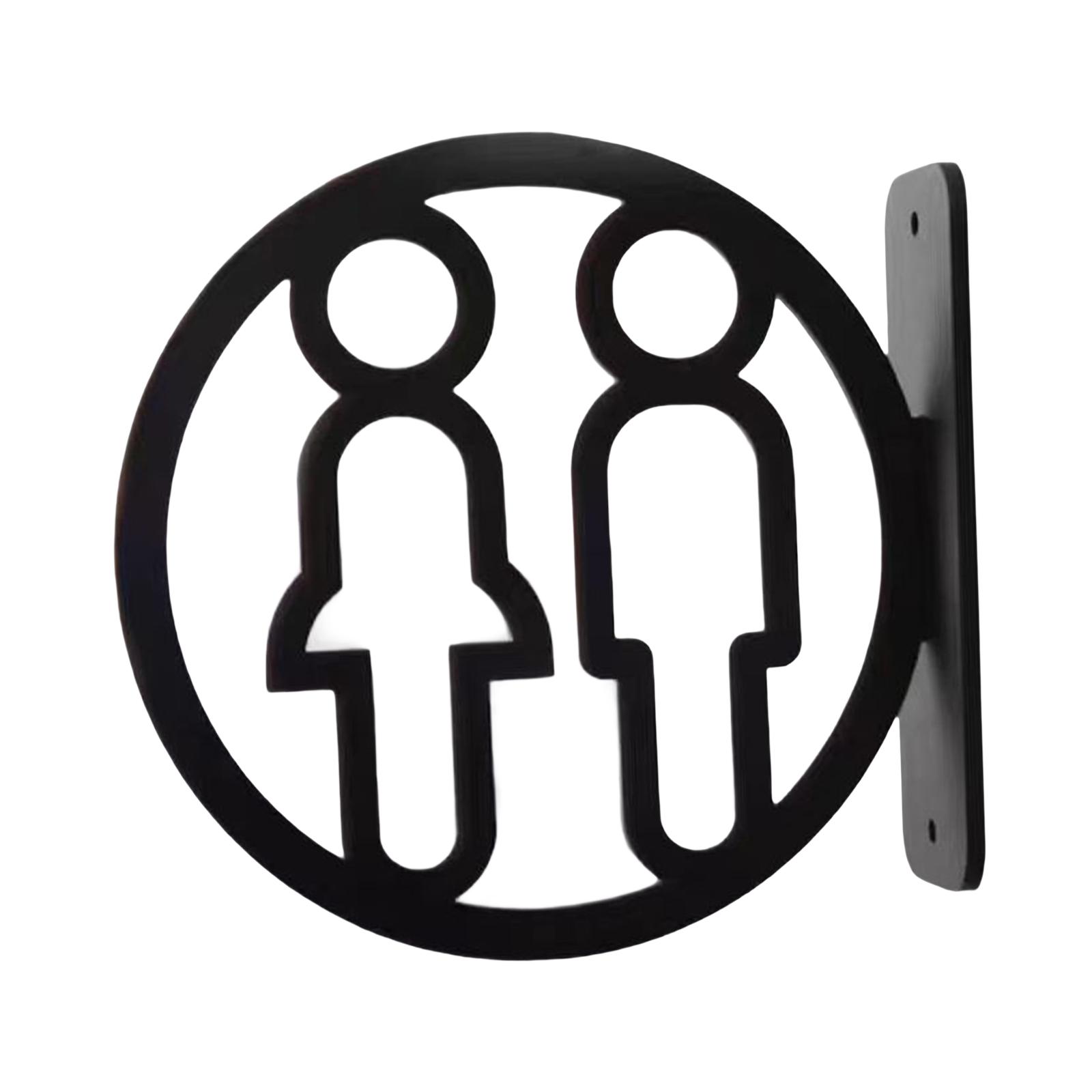 Bothyi - Letrero De Inodoro, Placa Extraíble Para Hombres Y Mujeres, Para Edificio De Oficinas, Centro Comercial, Lugar Público, Masculino Y Femenino