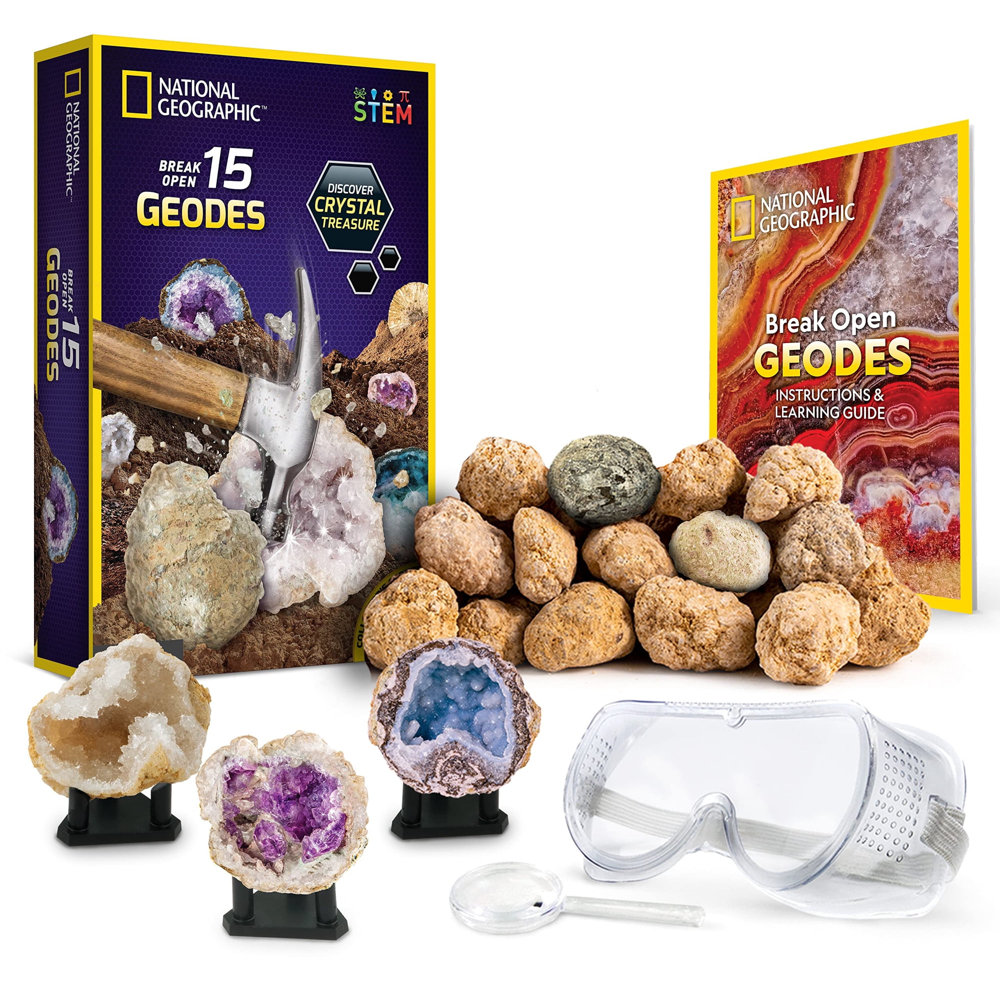 Blue Marble - El Juguete Científico National Geographic Abre 15 Geodas Con Accesorios