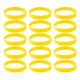 thumbnail image 1 of 15 Piezas / paquete Pulseras de silicona simples Pulseras de goma de moda Amarillo, 1 of 5