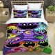 thumbnail image 1 of v572 Bed Sheets Cartoon Smilings Critters Bedding Set,Duvet Cover Comforter Bed Set Quilt Cover Pillowcase,King Queen Twin Size Boys Girls Adult 3-Piece Bedding Set (1 Duvet Cover + 2 Pillow Shams) Be, 1 of 5