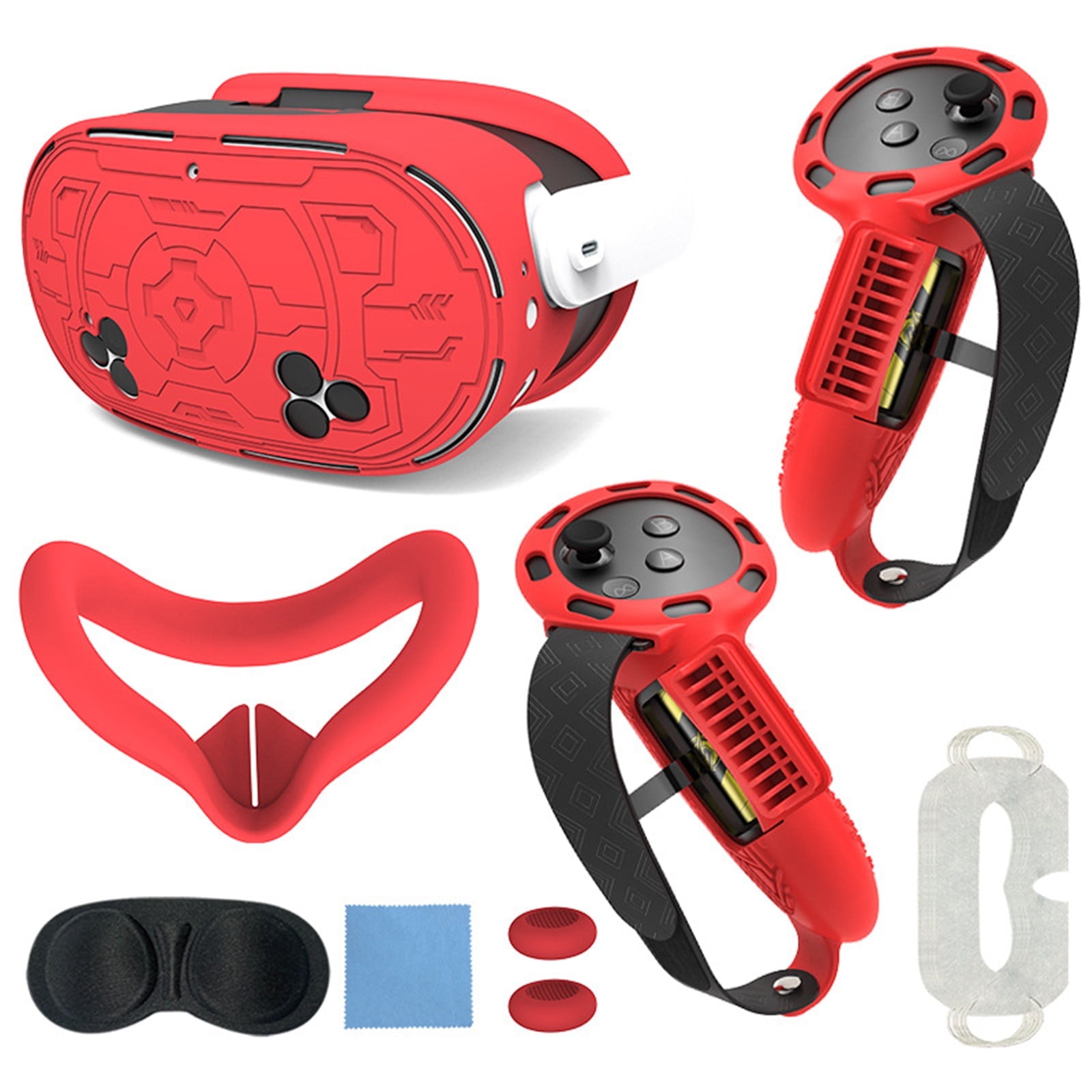 Set De Accesorios Aaronmei Para Meta Quest 3s Rojo