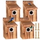 thumbnail image 1 of Juego de casitas para pájaros de exterior JZTKQTM con protectores metálicos y seguros, 1 of 7