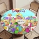 thumbnail image 5 of Numberblocks-theme Fitted Round Tablecloths Elastic Edged Table Covers Waterproof Table Cloth for Kitchen Holiday Party Tables Decor 120cm, 5 of 6