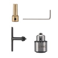 Magideal - Mini Taladro Eléctrico, Portabrocas De Torno, Rango De Sujeción De Portabrocas De 0,3-4Mm Con Llave De Portabrocas Con Llave + Broca De Eje De Motor