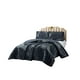 thumbnail image 2 of Cubrecama Quilt Con Diseño Hoja Relieve 2 Plazas Negro, 2 of 3