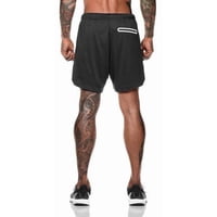 Oem - Short Gimnasio Hombre Con Calza Y Bolsillo Para Celular Negro M