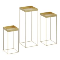 Bothyi - 3 Soportes Para Cupcakes, Decoración Para Mesa De Cocina, Encimera, Color Dorado