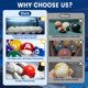 thumbnail image 2 of Juego de 16 bolas de billar JOLORLY 5,7 cm, 2 of 9