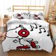 thumbnail image 1 of sports series cartoon snoopy home textile soft 100% polyester comforter set 3D digital printing bedroom set teen gift Bed Sheets, 1 of 5