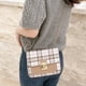 thumbnail image 5 of Bolsos de mujer Bolso cuadrado pequeño a cuadros Bolso bandolera con cadena de moda para mujer, 5 of 5