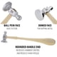 thumbnail image 2 of Mango de madera Chasing Hammer The Beadsmith de 10.75 pulgadas, 2 of 7