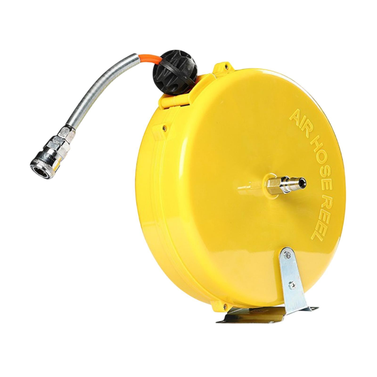 Magideal - Mini Carrete De Manguera De Aire Retráctil Rewind Automático, Acoplador Rápido, Carrete De Manguera De Compresor De Aire Fácil De Instalar Para Taller