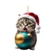 thumbnail image 3 of Decoración Navide?a Para Gatos 2023, Pared, Fiesta Navide?a, Chimenea, Colgante Navide?o, Estilo D, 3 of 5