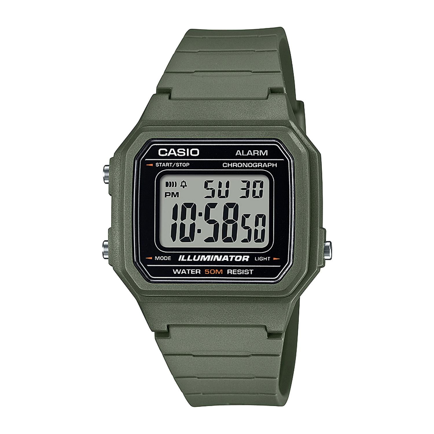 Reloj Hombre Casio W-217h-3avdf Verde
