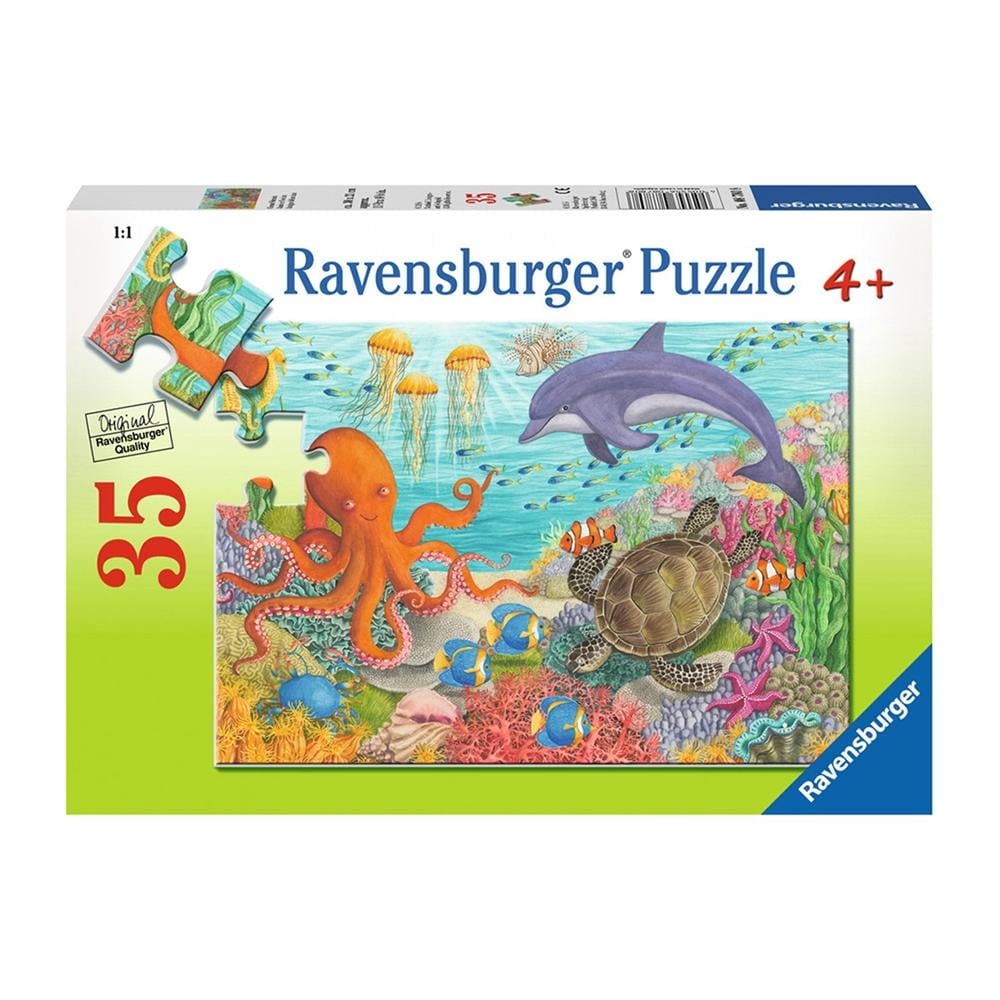 Rompecabezas Ravensburger Puzzle Amigos Del Océano De 35 Piezas