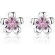 thumbnail image 1 of Aros Plata 925 Pendiente Flor de Cerezo Mujer Regalo Joyas plateado Talla única, 1 of 9