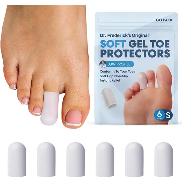 Protectores de dedos Dr. Frederick's Original Soft Gel, 6 unidades
