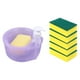 thumbnail image 3 of Dispensador De Jabón Para Platos Y Soporte De Esponja Con 6 Esponjas Práctico Para Fregadero De Hotel Violeta, 3 of 3