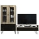 thumbnail image 1 of Rack 60 Pulgadas Audra Duna/Wengue + Vitrina, 1 of 8
