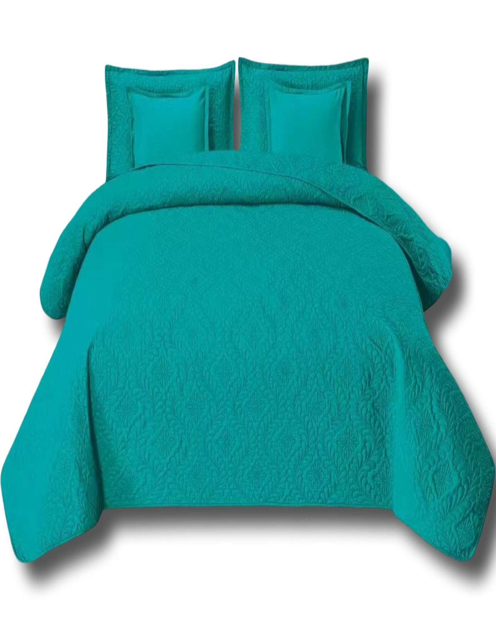 Alonso - Cubrecama 9 Piezas 2 Plazas Quilt Mas Sabanas Mas Cortina De Tela