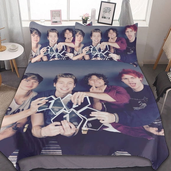 Youngblood 5 Seconds Of Summer 3 Pieces Bedding Sets Soft Comforter Sets Decor Bedroom Gifts