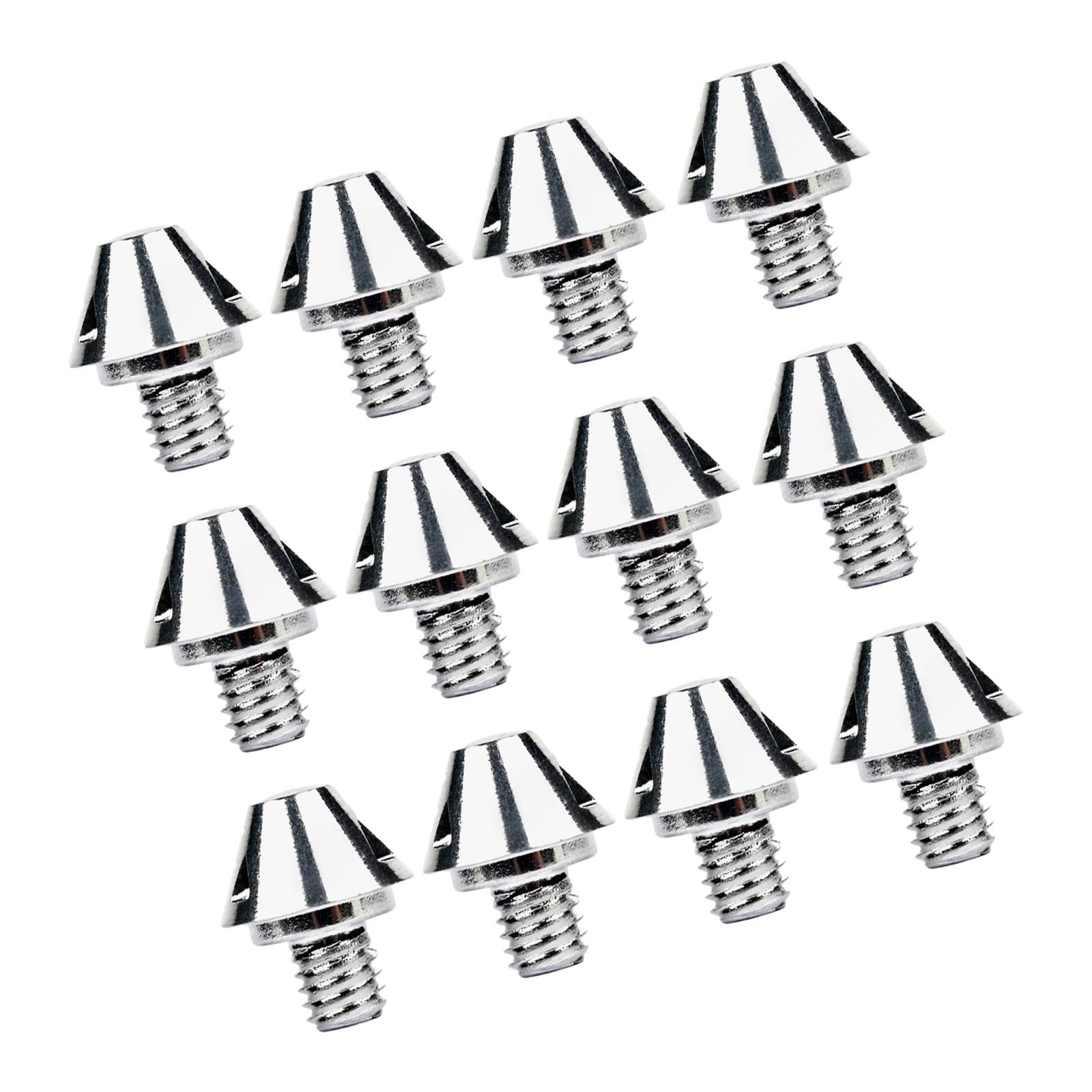 Magideal - Tacos De Repuesto Para Botas De Fútbol, 12 Uds., Tornillo En Césped Antideslizante Estable, Clavos Roscados Para Botas De Fútbol M6 Para Competición 8Mm