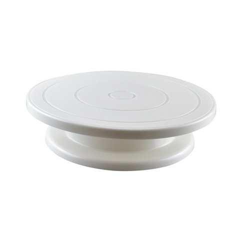 Bothyi - Plato Giratorio Para Pastel, Soporte Para Pastel, Plato Giratorio Para Pastel Diy, Plato Giratorio Para Pastel Blanco